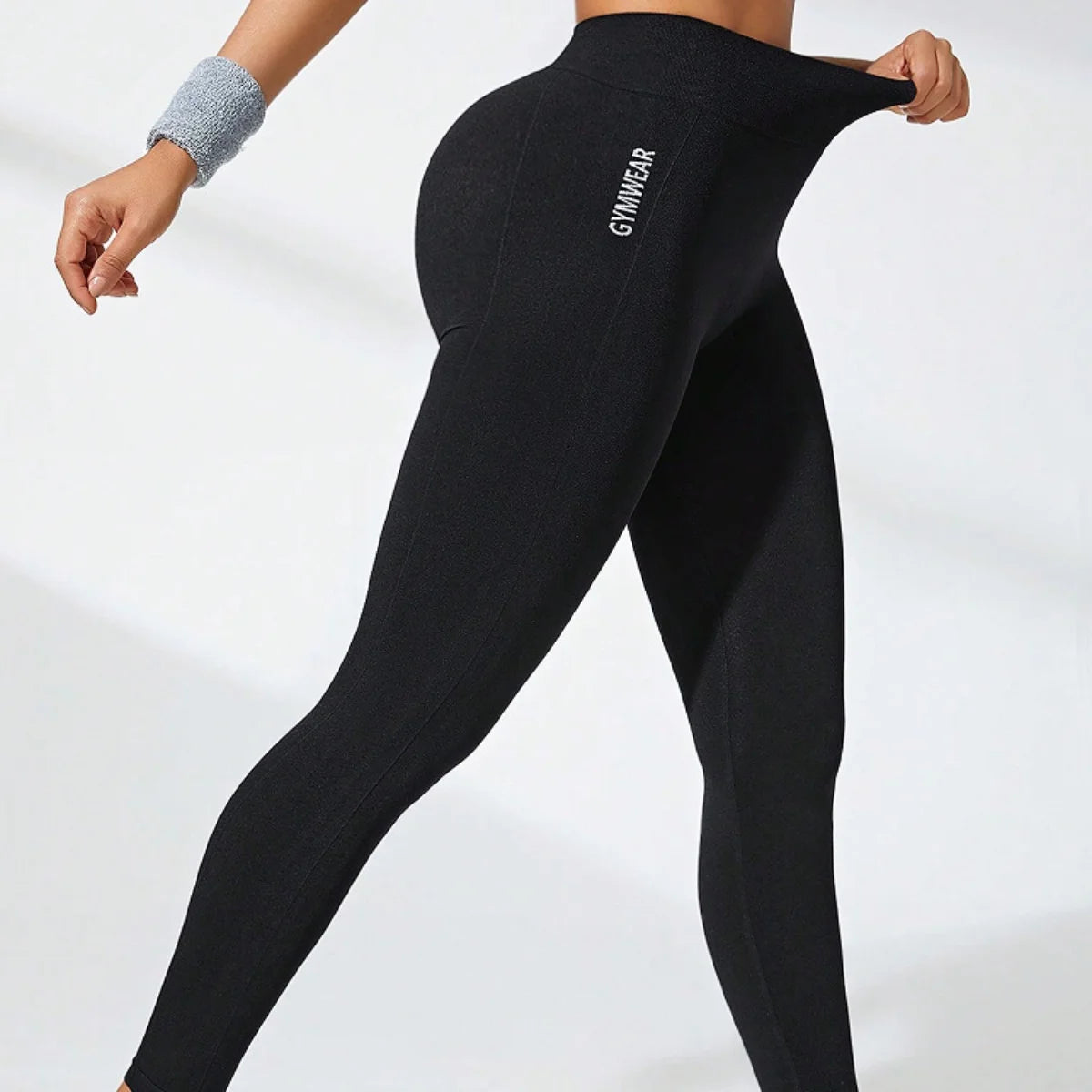 Tummy-Control Black Leggings