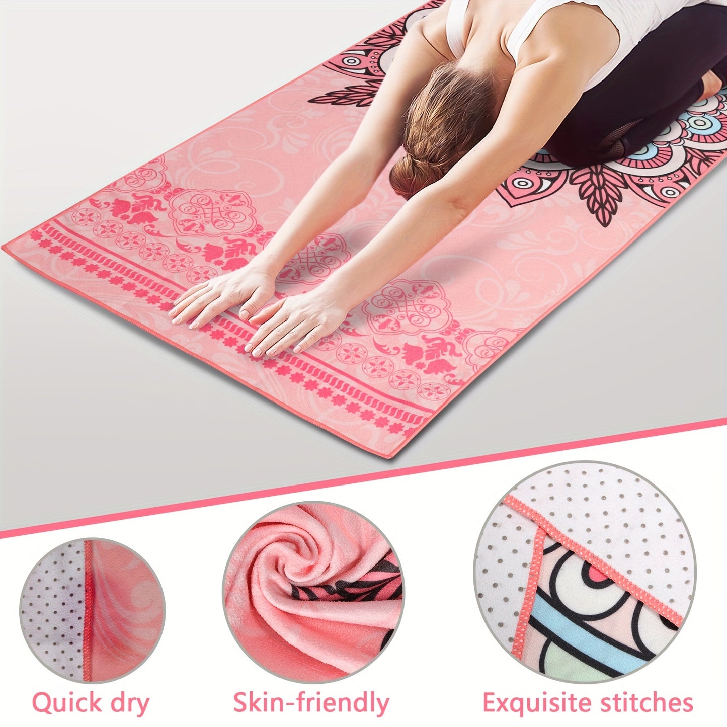 Microfiber Non-Slip Mat Towel