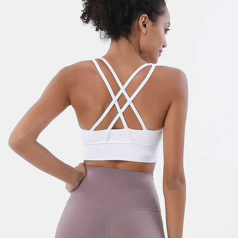 Racerback Nylon Yoga Bra