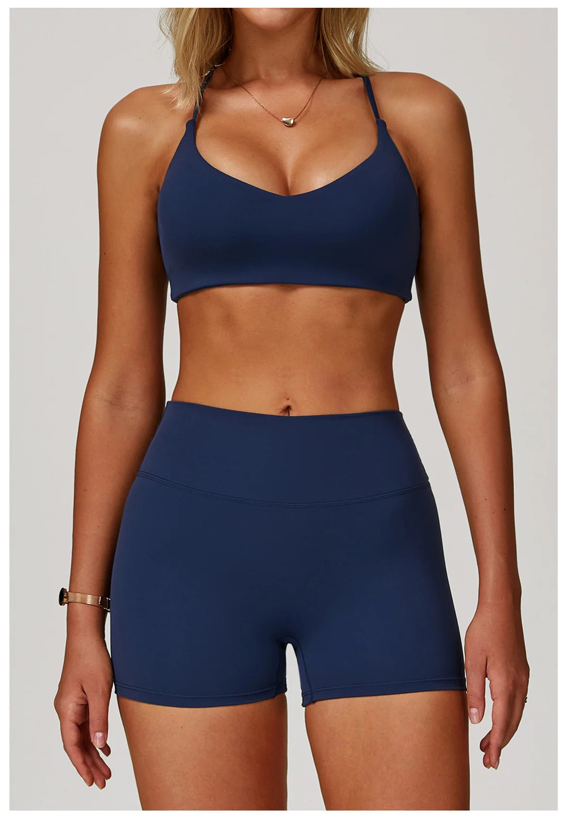 Cross-Back Breathable Yoga Bra