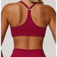 Cross-Back Breathable Yoga Bra