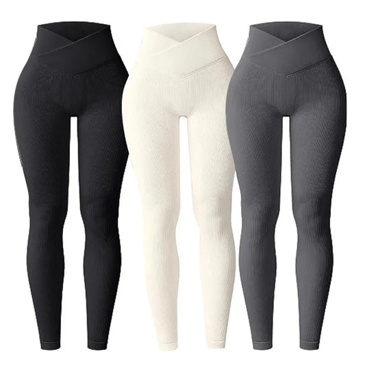 Ribbed High-Waist Leggings