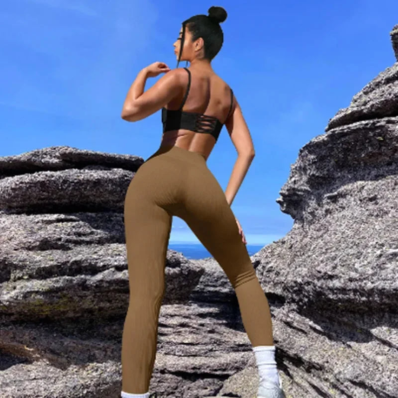 Ribbed High-Waist Leggings