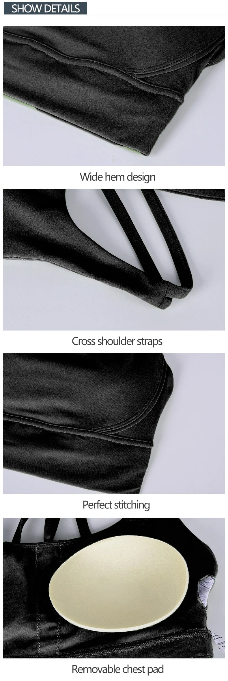 Racerback Nylon Yoga Bra