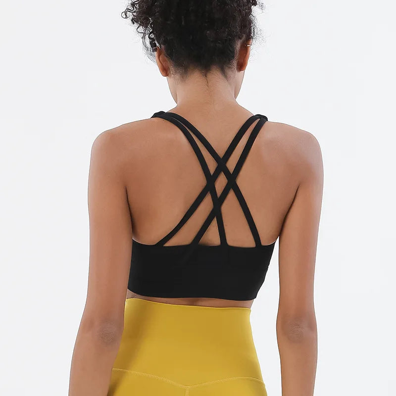 Racerback Nylon Yoga Bra
