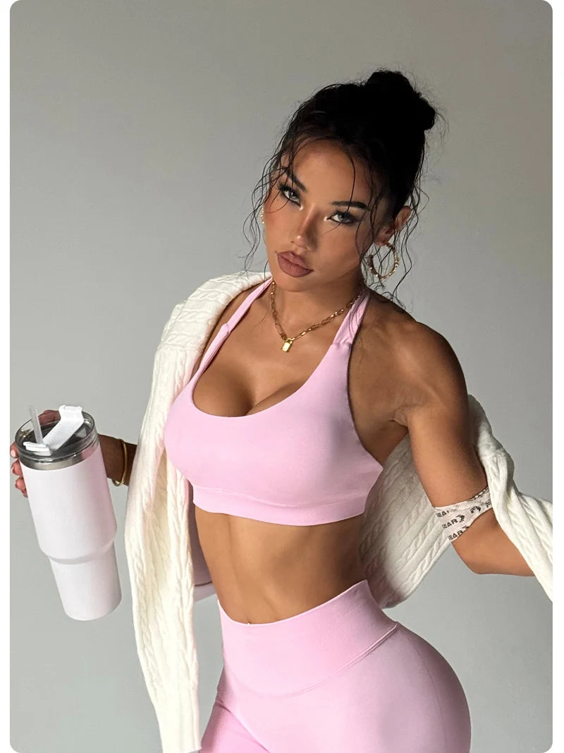 Halter Seamless Padded Bra