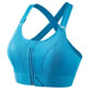 Front-Zip Support Sports Bra
