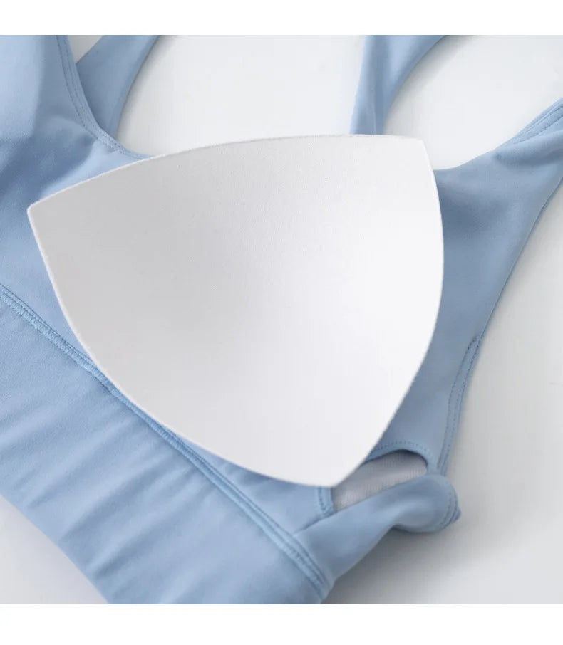 Removable Pad Halter Bra