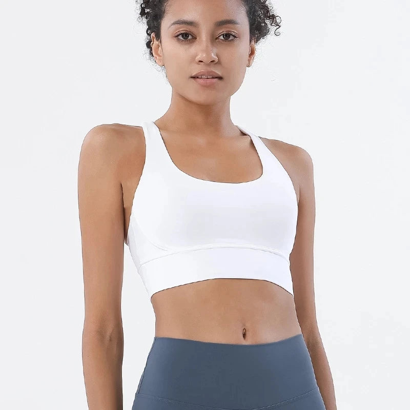 Racerback Nylon Yoga Bra