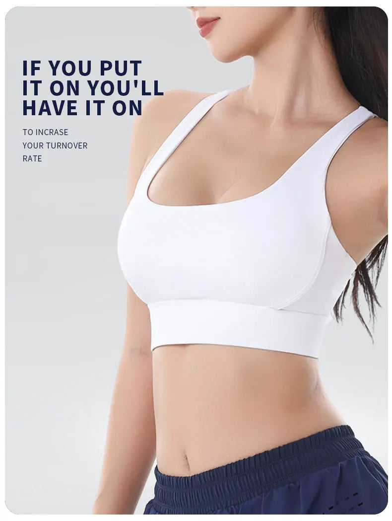 Racerback Nylon Yoga Bra