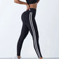 Striped Hip-Lift Leggings