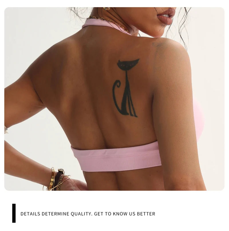 Halter Seamless Padded Bra