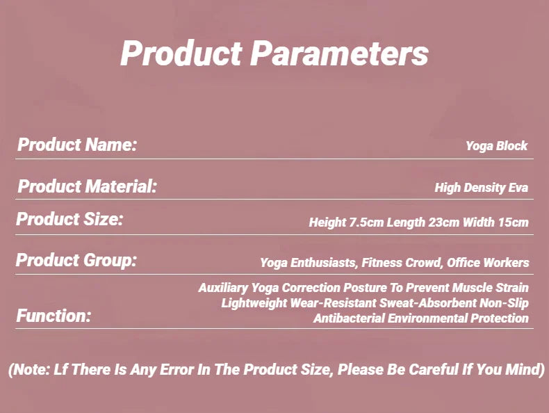 Yoga Foam Blocks Pair