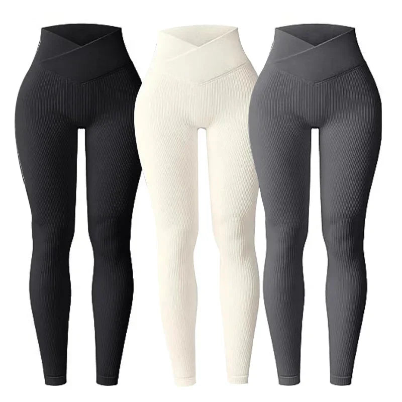 Ribbed High-Waist Leggings