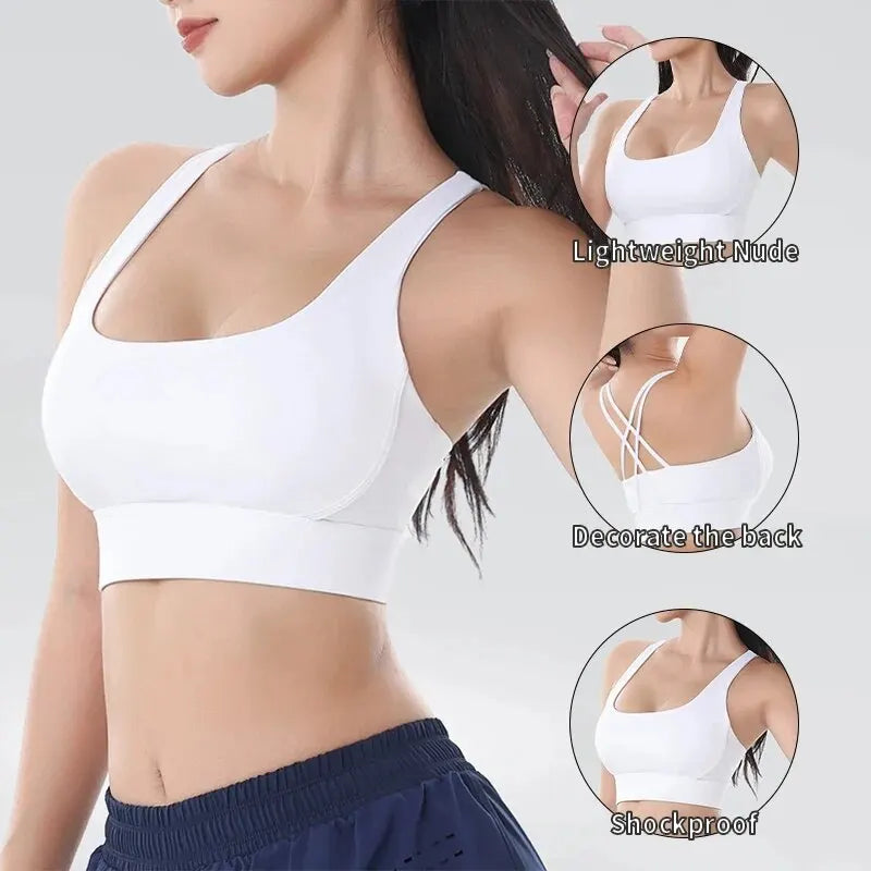 Racerback Nylon Yoga Bra