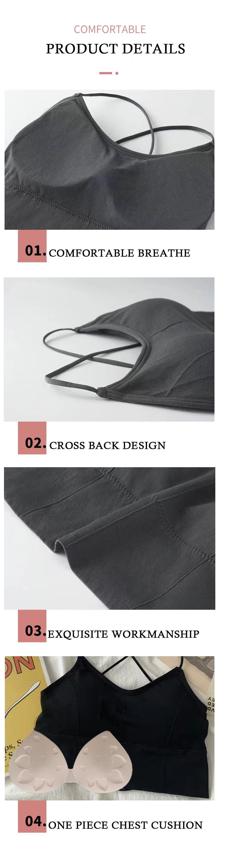 Cross-Strap Push-Up Bra