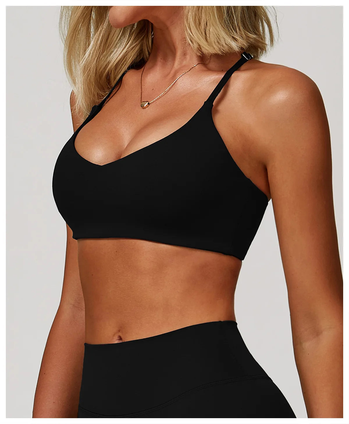 Cross-Back Breathable Yoga Bra