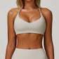 Cross-Back Breathable Yoga Bra