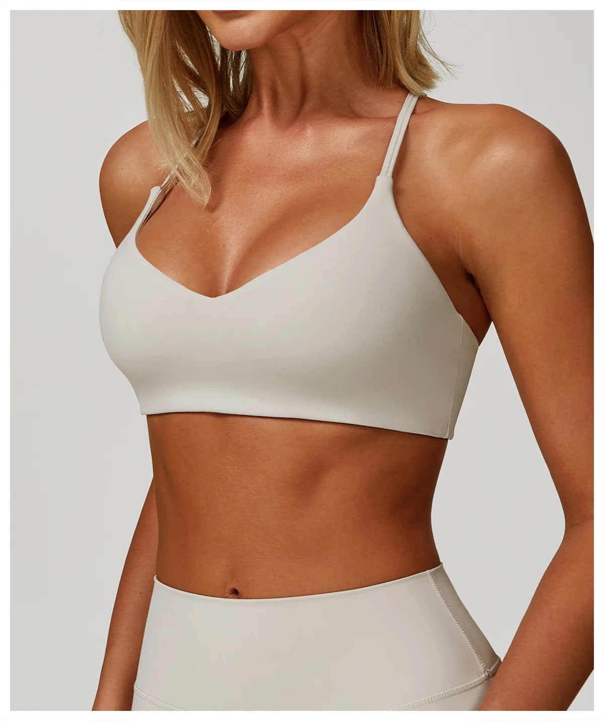 Cross-Back Breathable Yoga Bra