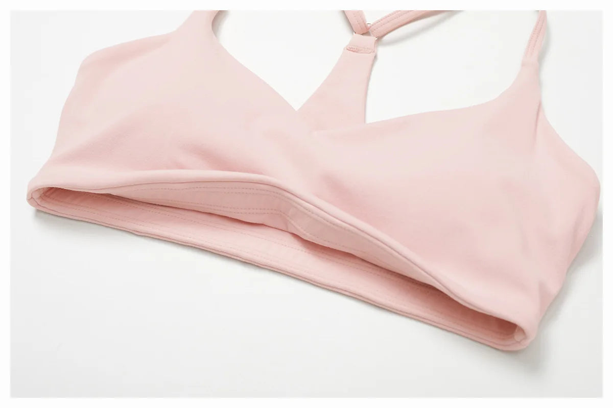 Cross-Back Breathable Yoga Bra
