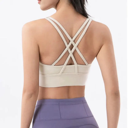 Racerback Nylon Yoga Bra