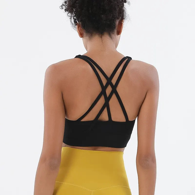 Racerback Nylon Yoga Bra