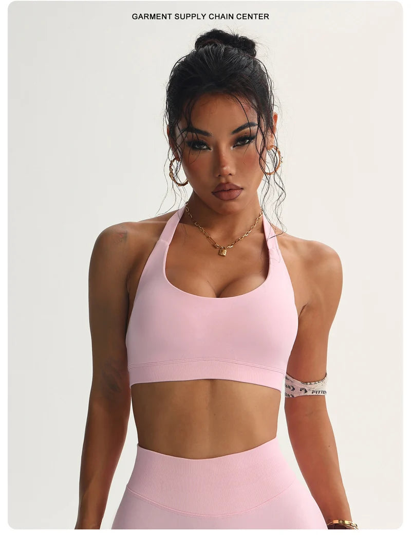 Halter Seamless Padded Bra