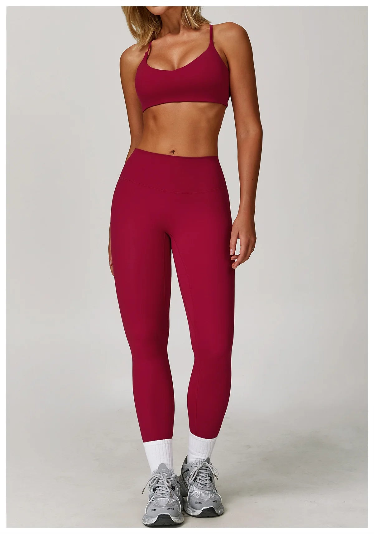 Cross-Back Breathable Yoga Bra