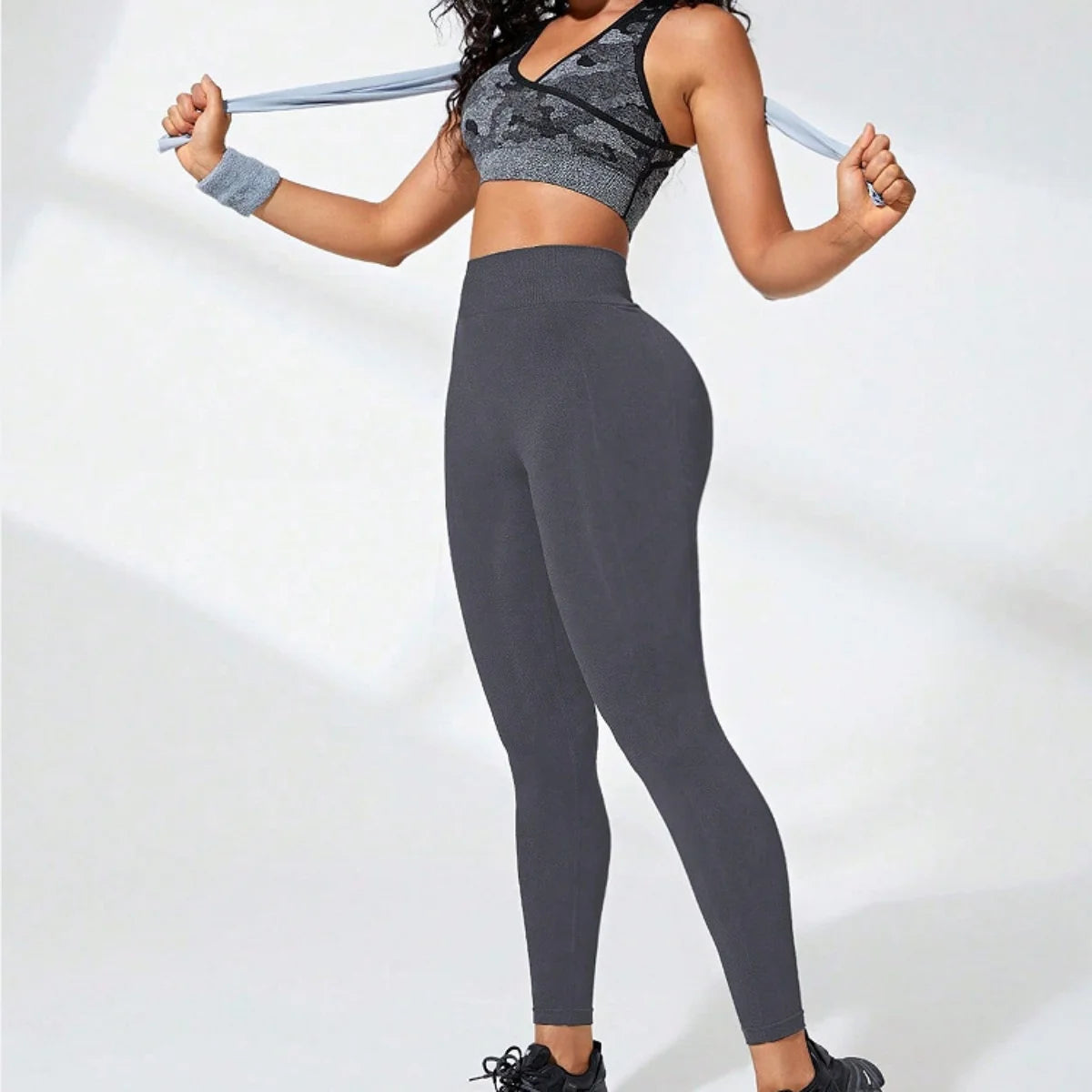 Tummy-Control Black Leggings
