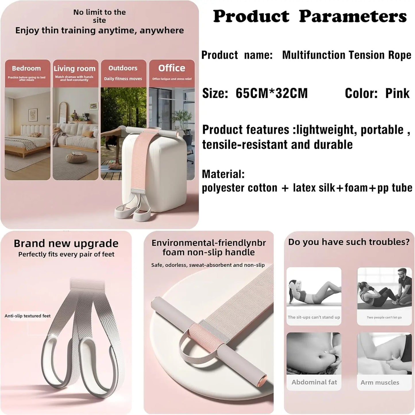 Sit-Up Pull Rope Band