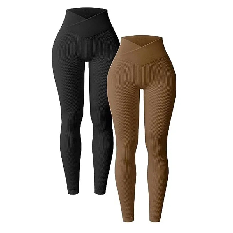 Ribbed High-Waist Leggings