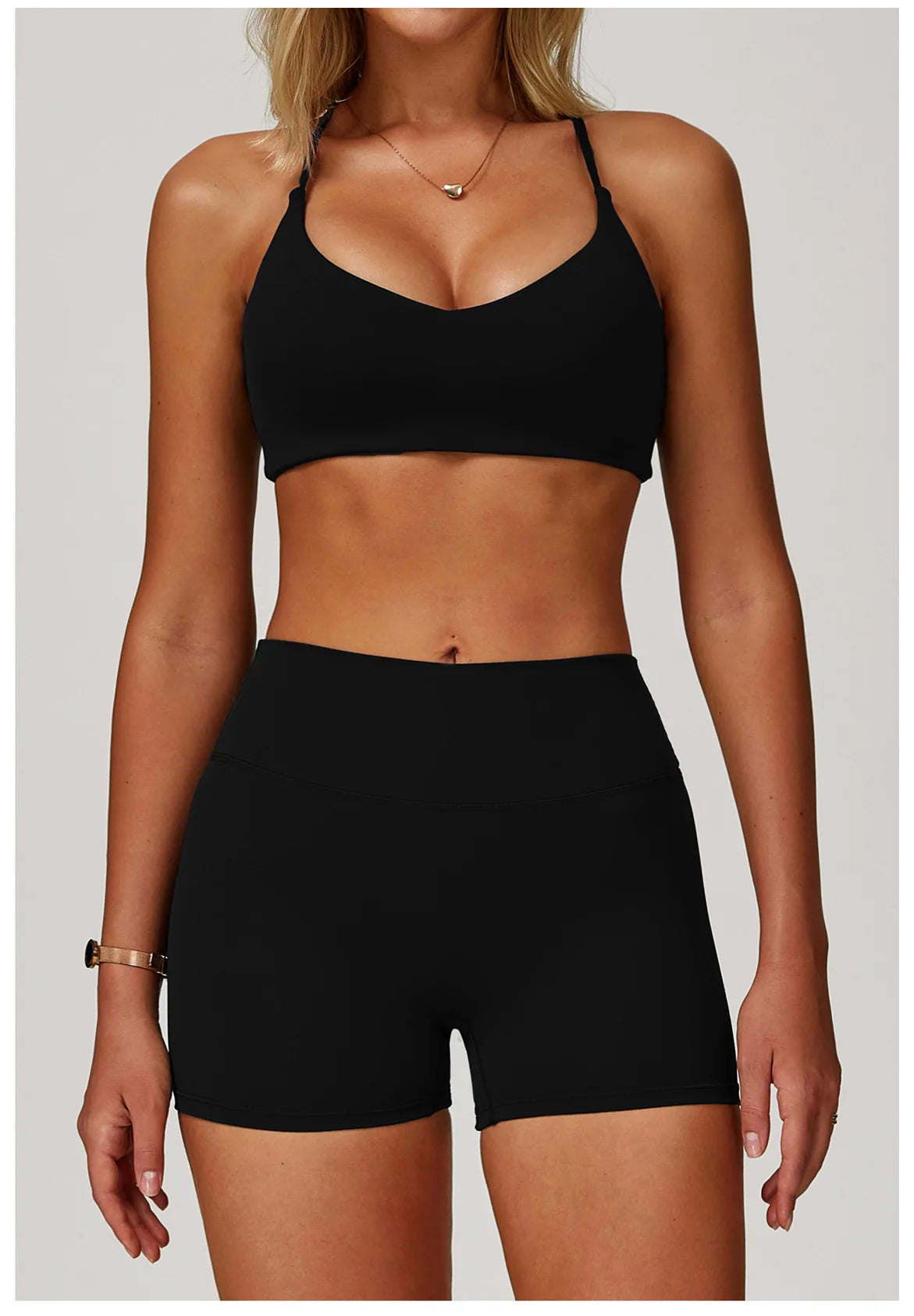 Cross-Back Breathable Yoga Bra