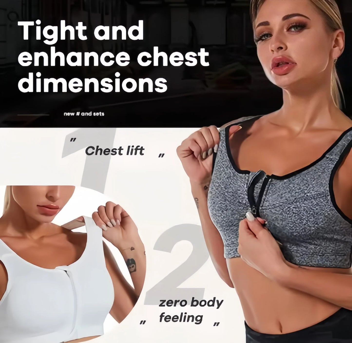 Deep-U Support Yoga Bra