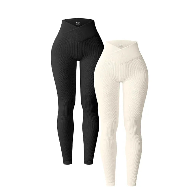 Ribbed High-Waist Leggings