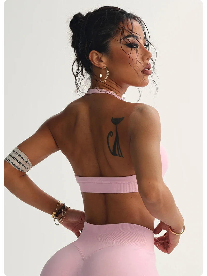 Halter Seamless Padded Bra