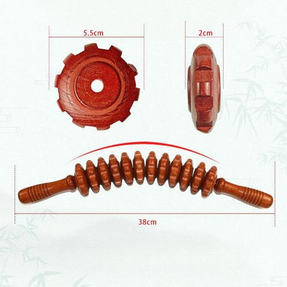12-Wheel Wooden Fascia Roller