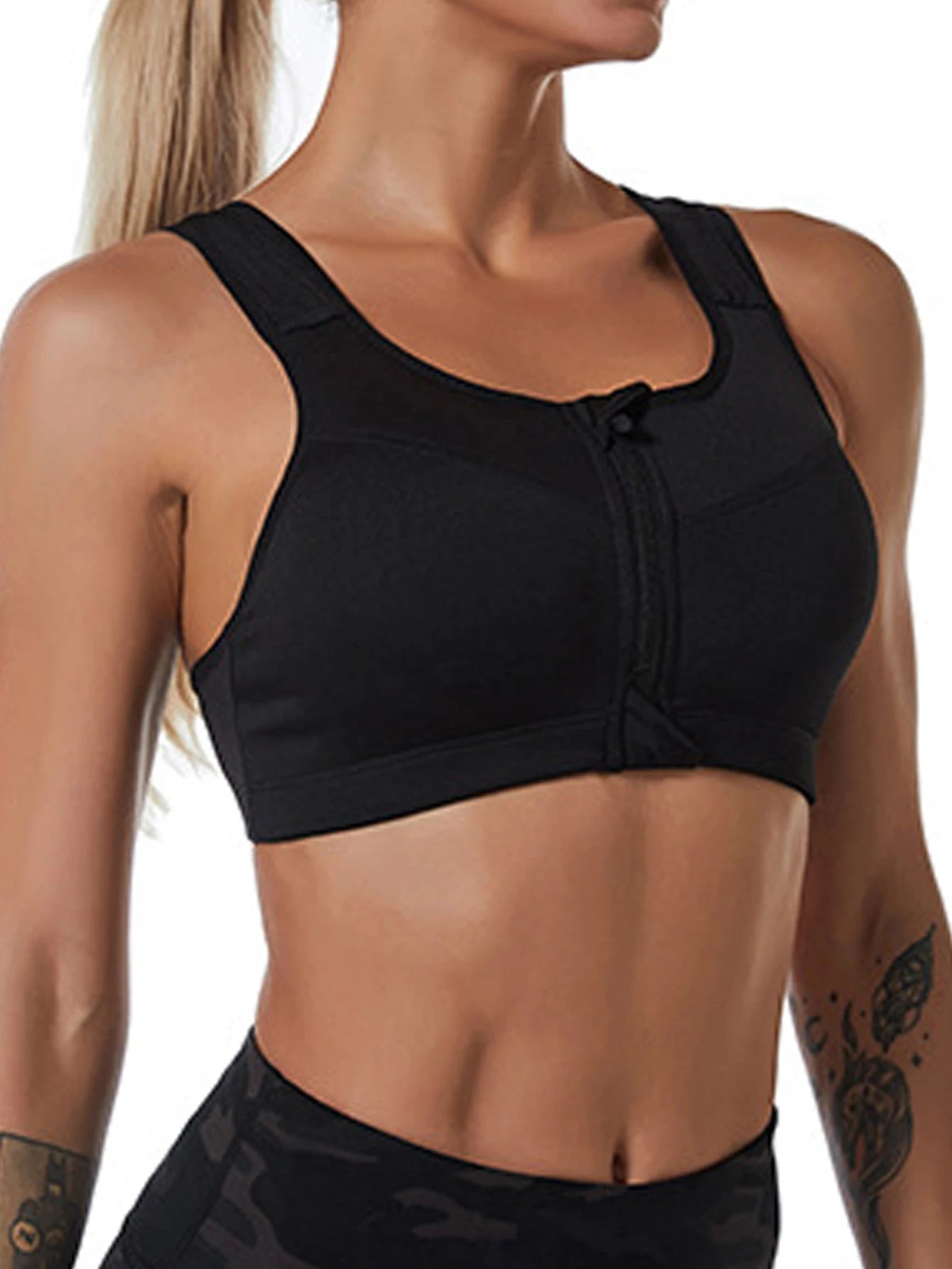 Deep-U Support Yoga Bra