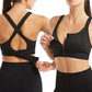 Front-Zip Support Sports Bra