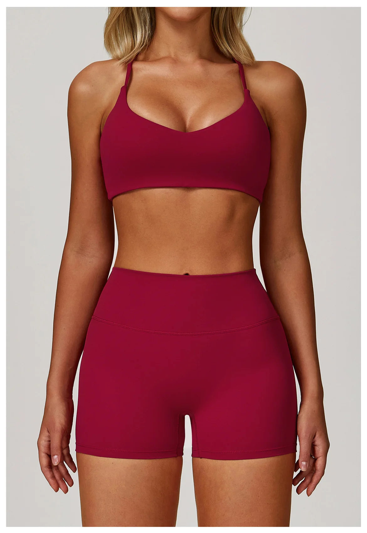 Cross-Back Breathable Yoga Bra