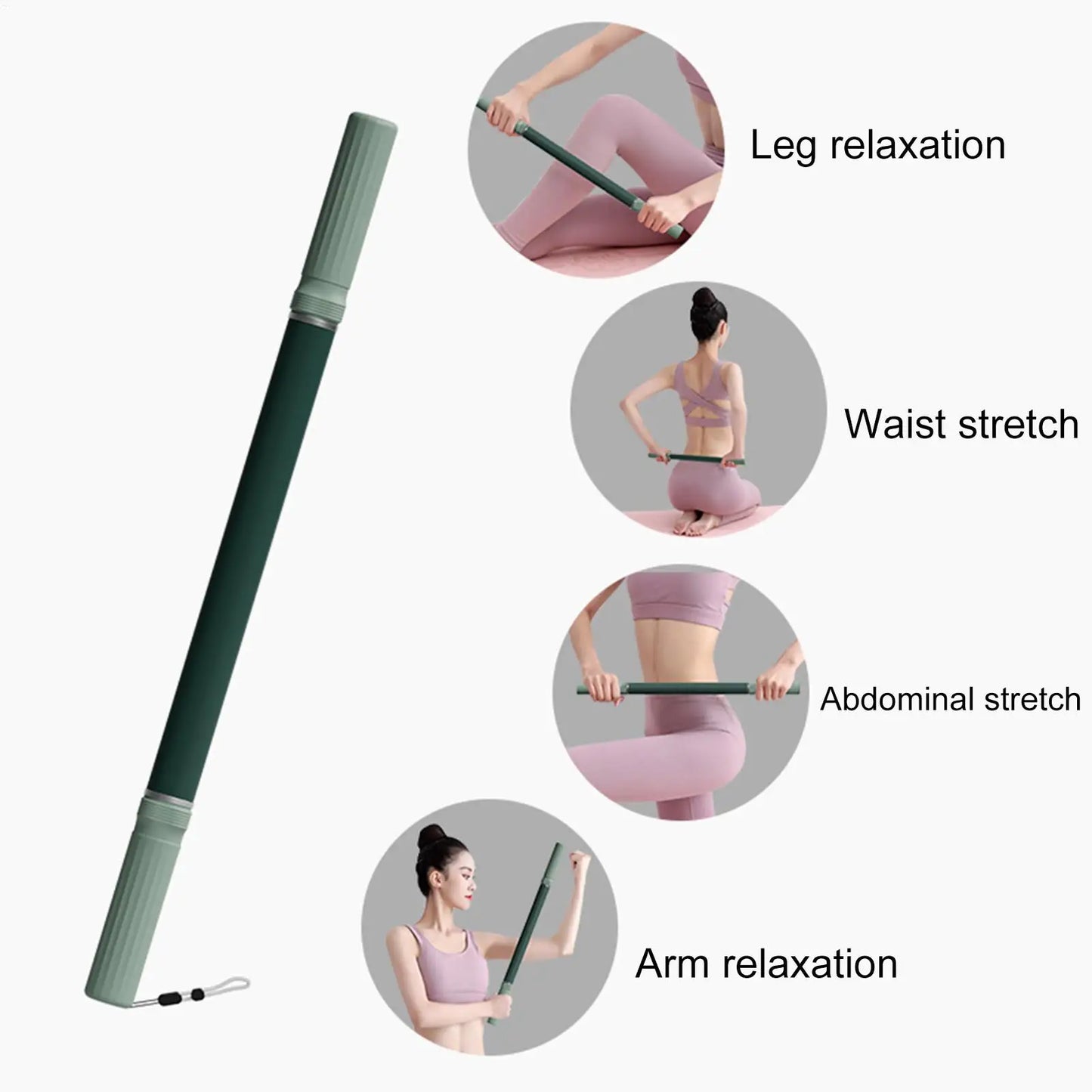 Ergonomic Stretching Yoga Stick