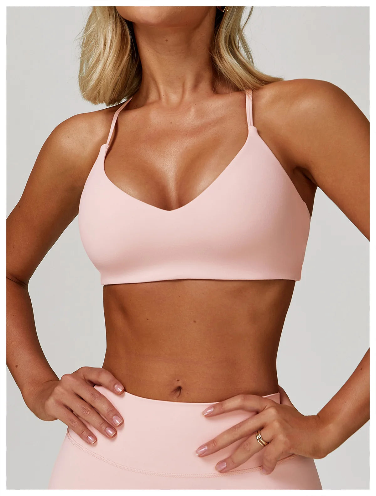 Cross-Back Breathable Yoga Bra