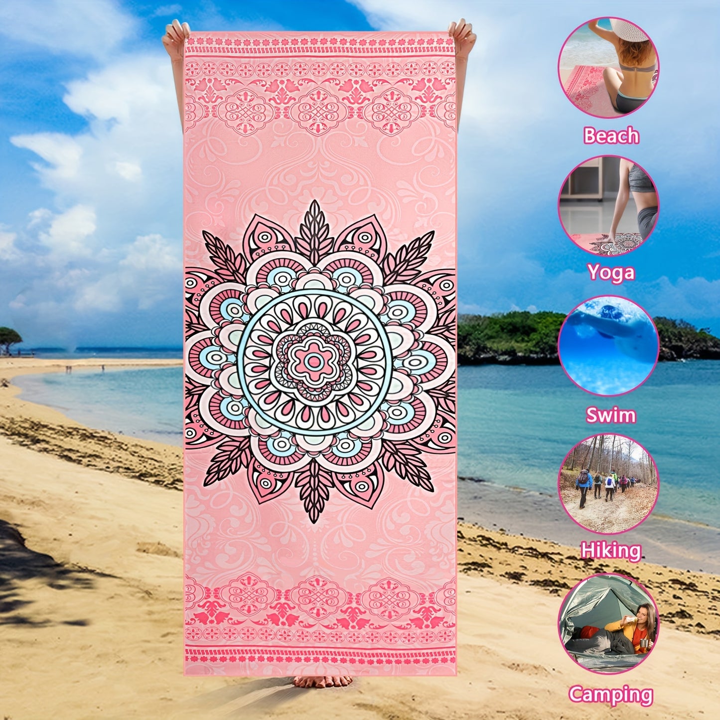 Microfiber Non-Slip Mat Towel