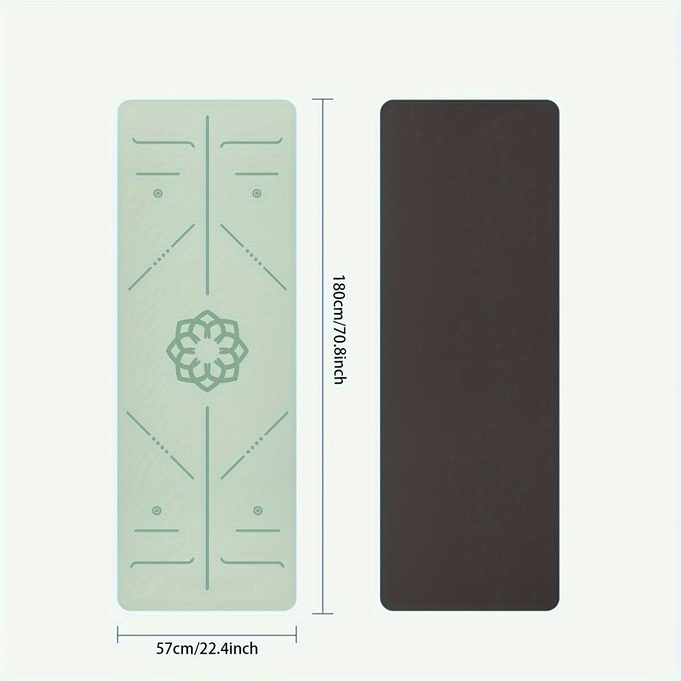 TPE Alignment Yoga Mat