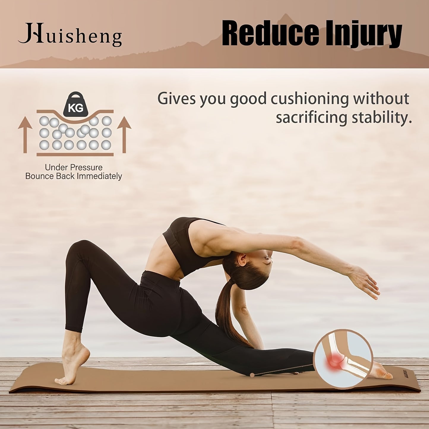 Foldable Cork Yoga Mat 5mm